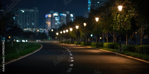 Nighttime illumination for public roads, safety lighting for traffic flow