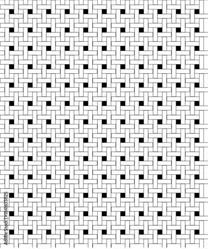 Geometric Woven Grid Pattern Design