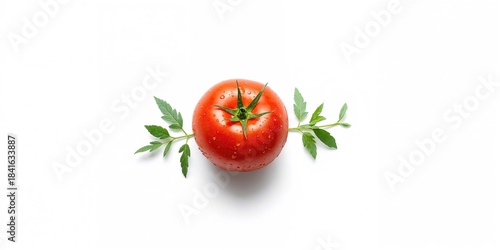 Isolated tomato on a white ...