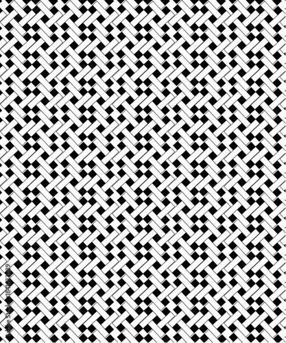 Geometric Woven Grid Pattern Design