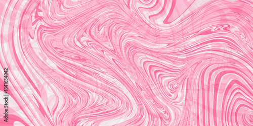 Candy color sunburst background. Abstract pink cream sunbeams design wallpaper. Colorful spinning lines for template, banner, poster, flyer. Sweet rotating cartoon swirl or whirlpool.