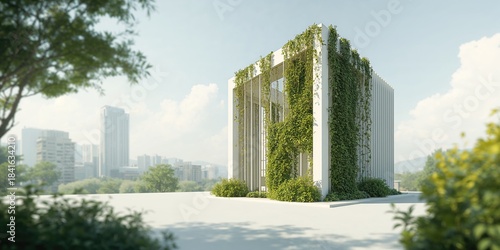 Contemporary white structur...