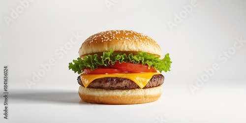 Detailed view of a hamburge...