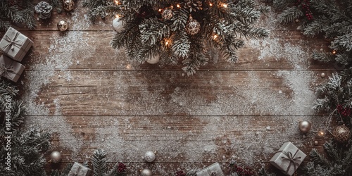 Christmas background with f...