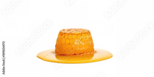 Honey slice displayed on a ...