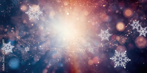 Decorative snowflake patter...