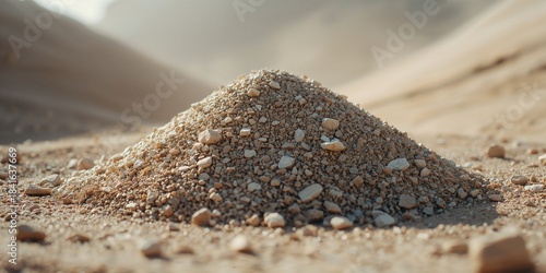 Gravel stones in building a...
