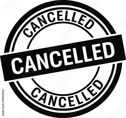 Cancelled stamp illustration