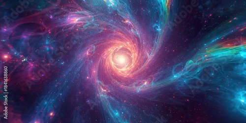 Colorful fractal pattern wi...