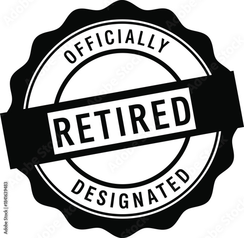 Officially retired badge design