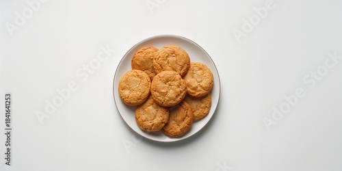 Plate of almond cookies pre...