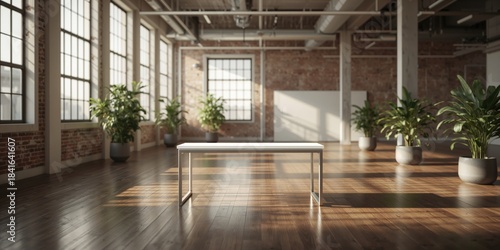 Spacious industrial interio...