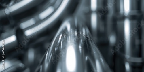 Close up of a metal pipe wi...