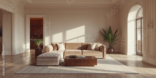Velour upholstered seating ...