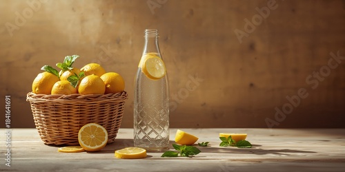 Basket containing lemon-inf...