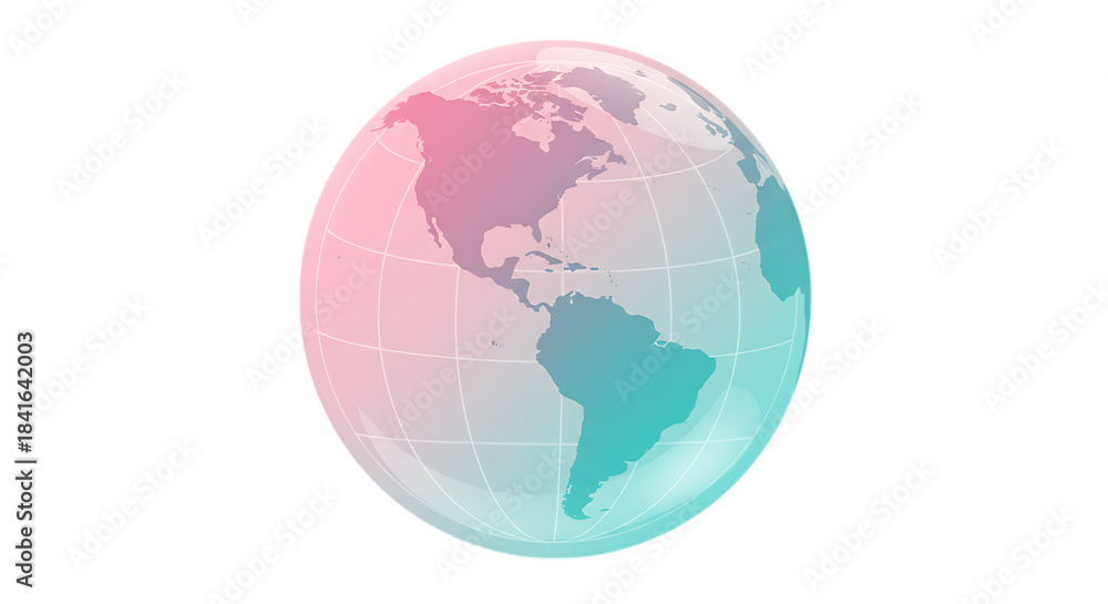 Fototapeta premium globe on white background