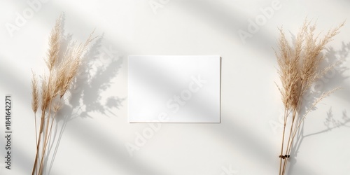 Dry reeds and a blank card ...