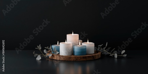 Group of electric candles o...
