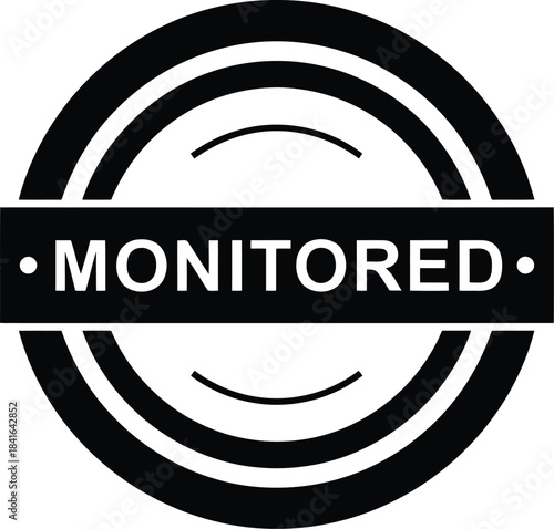 Monitored security camera logo