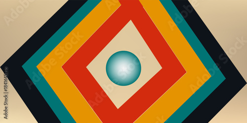 colorful background in retro style. background vector flat design for posters, social media, banners, invitations and more