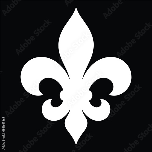 Fleur De Lis Silhouette Icon Design