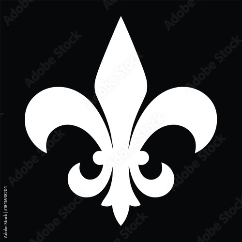 Fleur De Lis Silhouette Icon Symbol