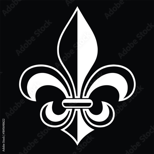 Fleur-De-Lis Icon Symbol