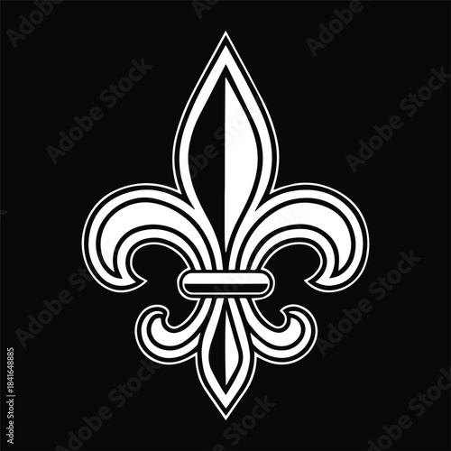 Ornate Fleur-De-Lis Symbol