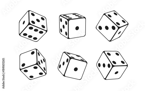 dice on white