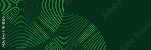 Dark green abstract background with diagonal rounded lines. Geometric stripe line art design. Simple geometric pattern. Modern graphic element. Suit for banner