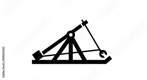 Medieval siege weapon icon representing historical warfare and engineering concepts