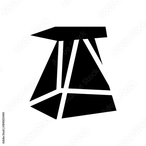 vector illustration of a table vintage