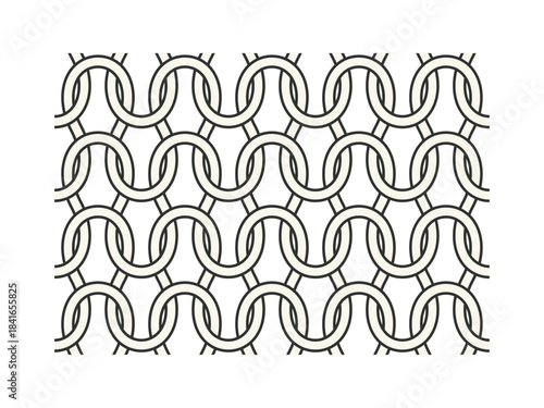シンプルなニットの編み目の拡大図 - 裏編みの構造の図解や編み物や毛糸のイメージのイラスト素材