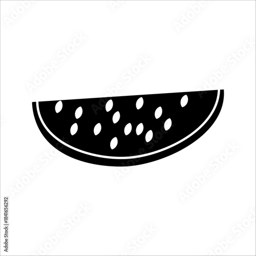 Whole watermelon and its parts. Fresh whole watermelon, slices, and parts. Organic fruit for juices, smoothies, and healthy eating, rich in vitamins. Vector icon illustration isolated on a white backg