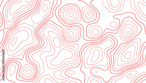 Topographic map lines abstract contour pattern minima