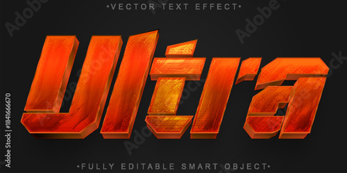 Ultra Power Boost Vector Fully Editable Smart Object Text Effect