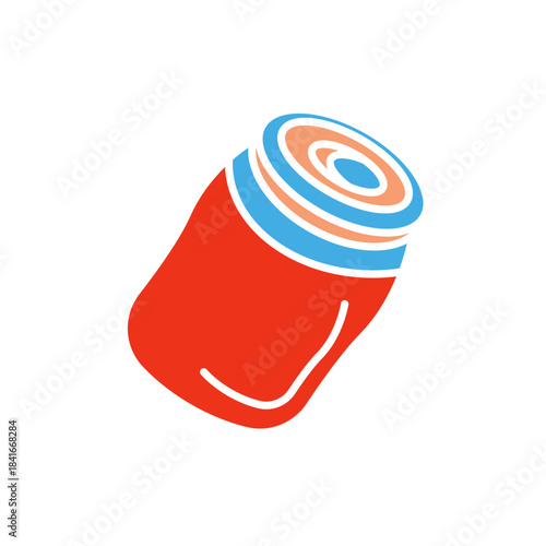 soda can icons minimalist flat style design, soda can  Vector illustration  on white background