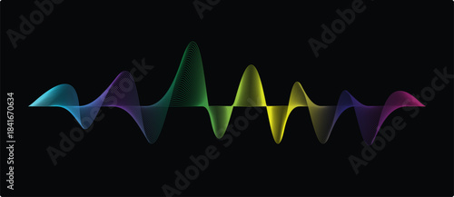Dynamic Sound Wave Background Design