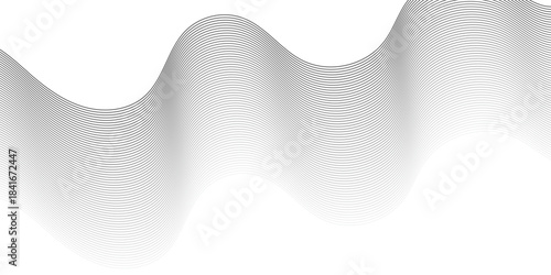 Vector abstract gradient wave Futuristic gray white abstract background. geometric flowing web smoke sound music digital blend curve line texture backgound.