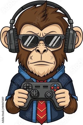 cartoon illustration of a man with a bag