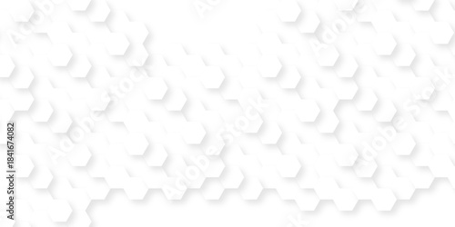 White paper texture abstract grid tile seamless hexagon wall creative metal business wallpaper texture background.