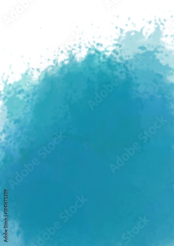 blue water splash watercolor motif model 9