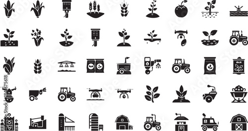 Real Estate, Property Management, and Isometric Building Icons Set