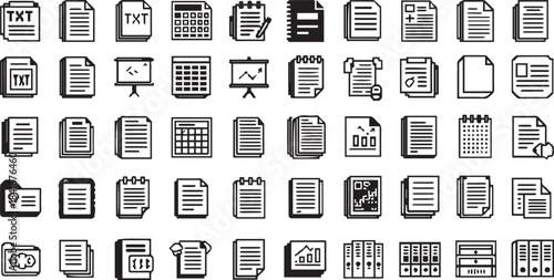 Pixel Art Document and File Icons Set