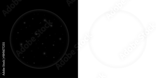 Realistic Shiny Glass Crystal Clear Glass Pod Design 06