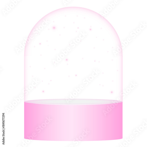 Realistic Shiny Glass Crystal Clear Glass Pod Design 09