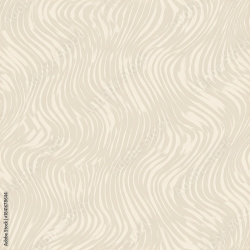 Abstract Beige Pattern with Wavy Lines - Modern Minimalist Background.