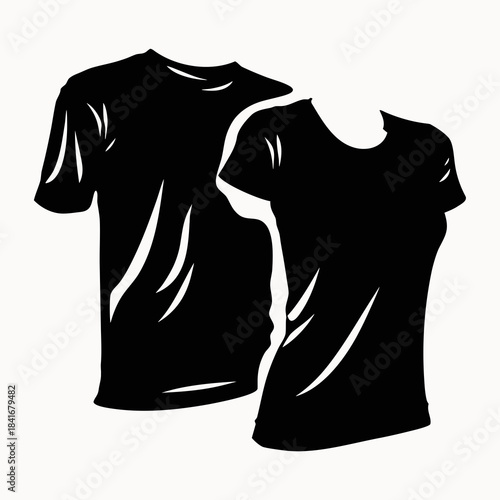 Black t shirt vector design illustration