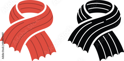 scarf vector icon