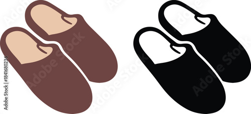 Warm slippers icon